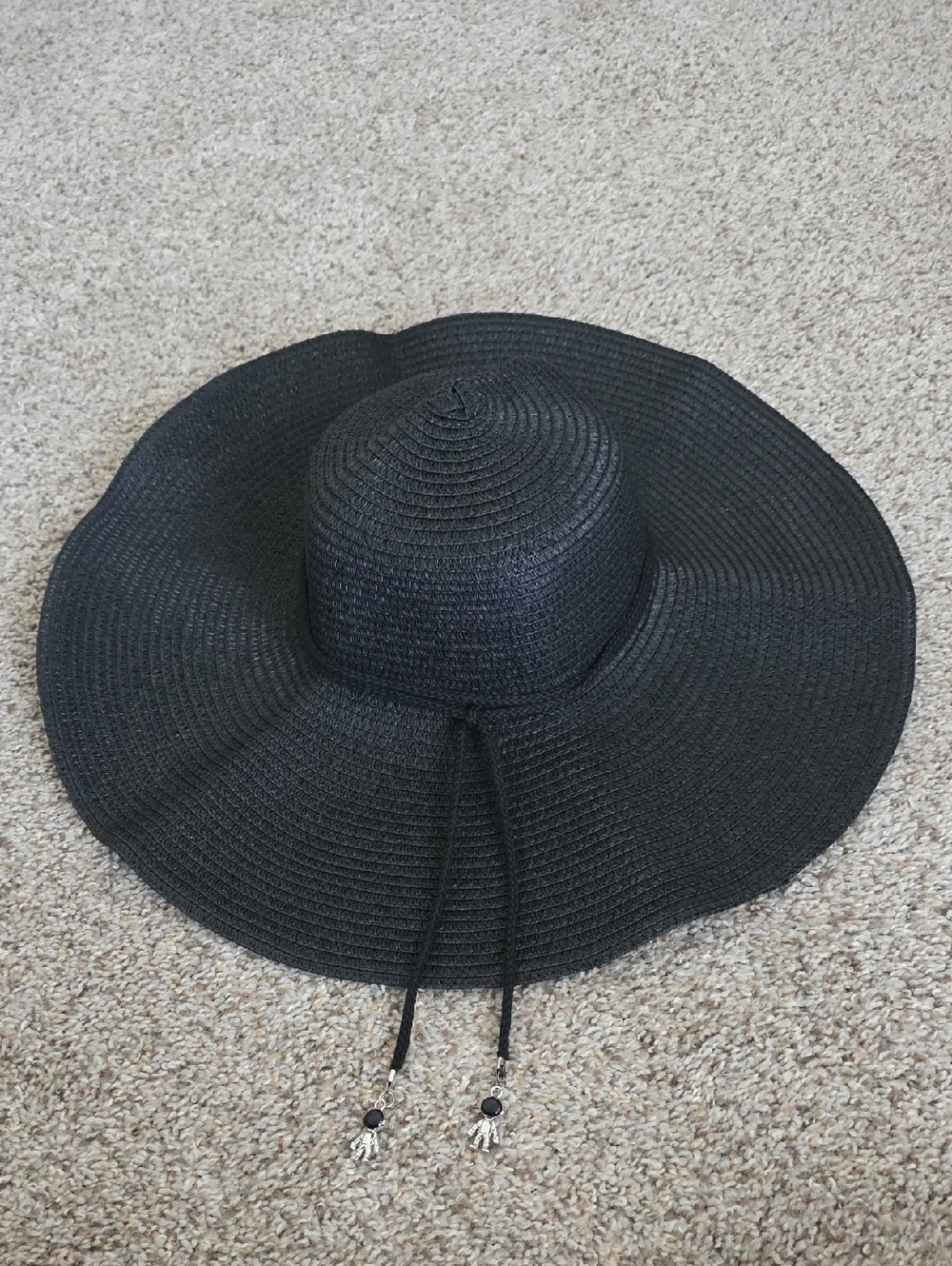 Black Wide-Brim Sun Hat - Stylish Women’s Beach Hat
